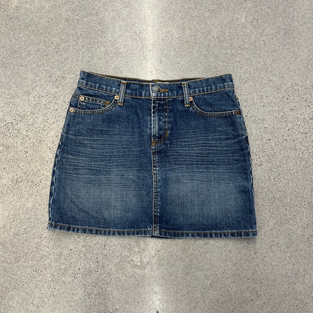 Roxy Jeans Denim Mini Skirt Y2K Blue Womens Size 1